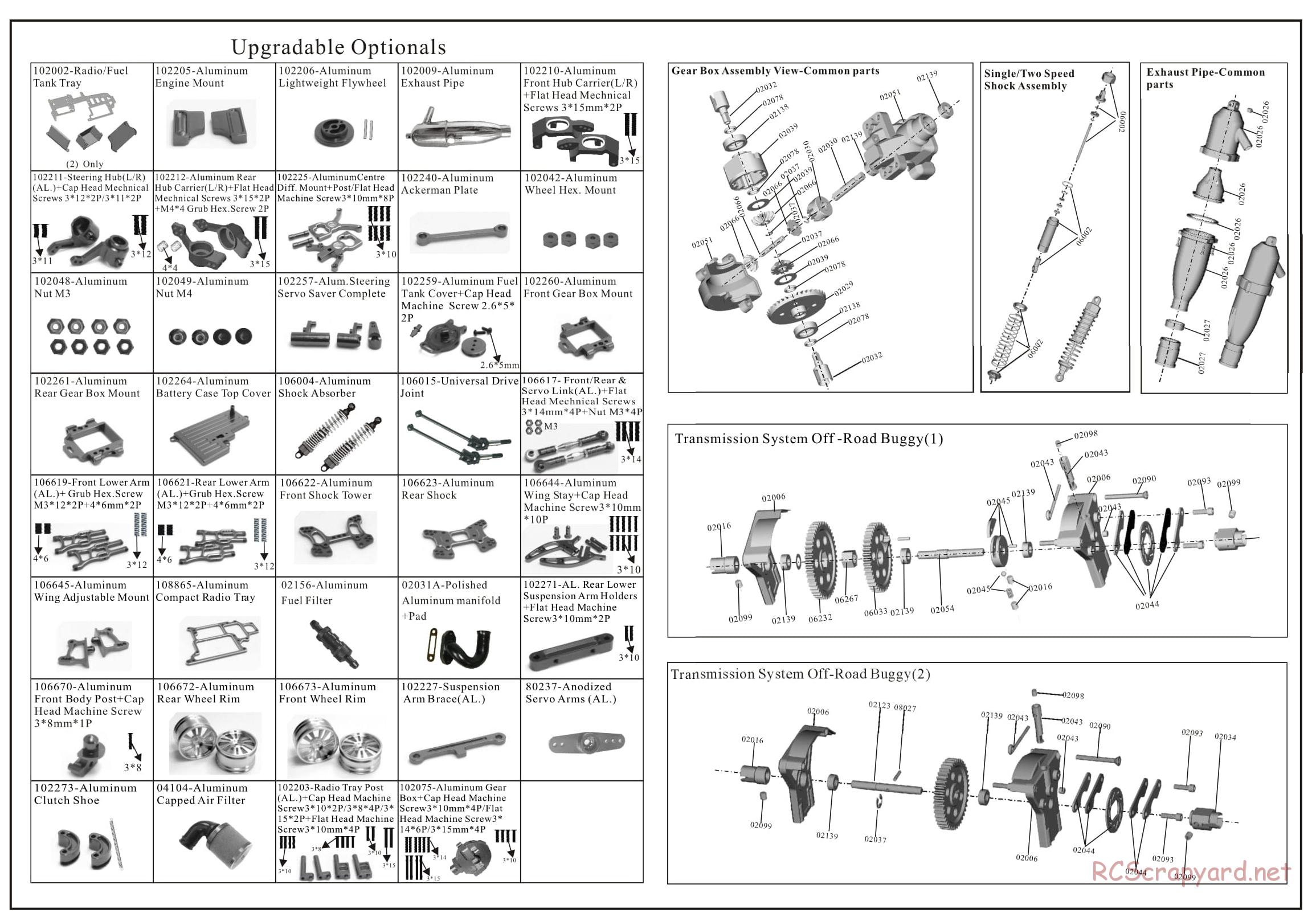 Redcat Racing - Shockwave - Parts List - Page 3