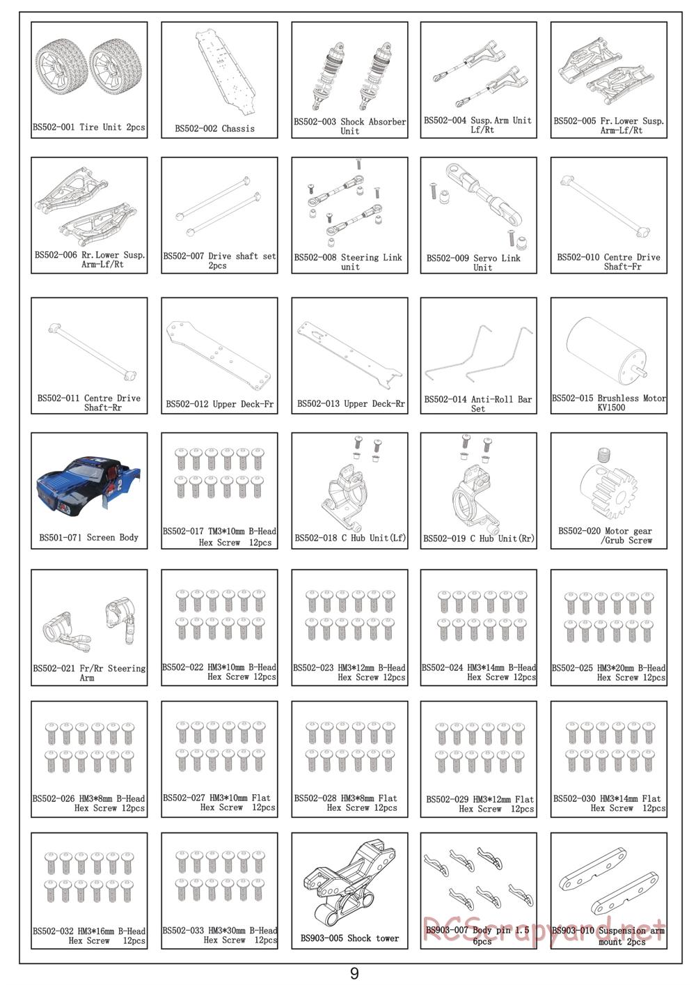 Redcat Racing - Shredder SC - Manual - Page 9