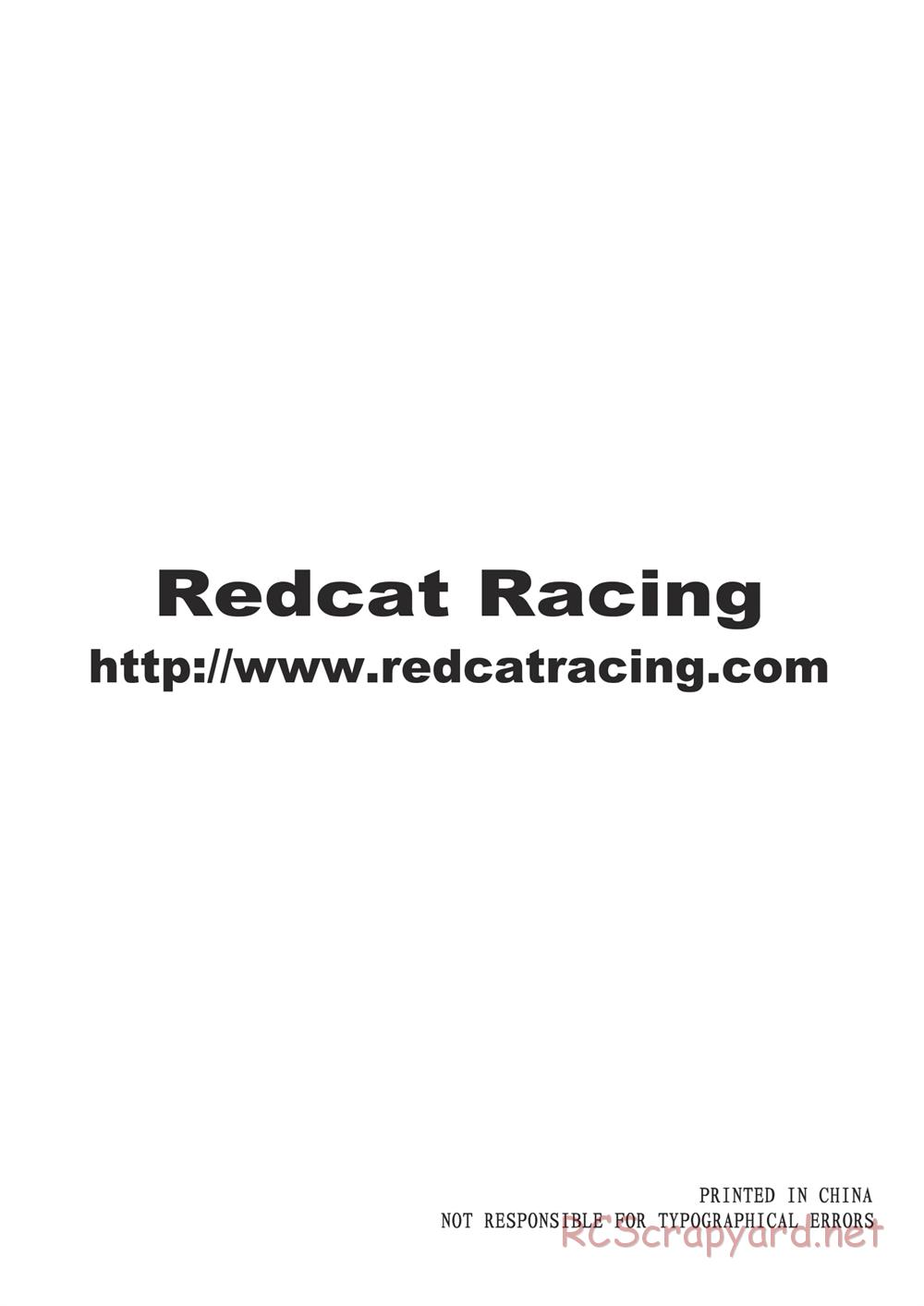 Redcat Racing - Shredder SC - Manual - Page 13