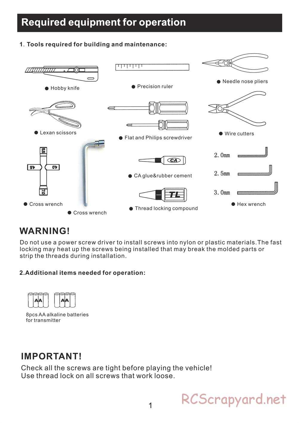 Redcat Racing - Shredder XB - Manual - Page 2