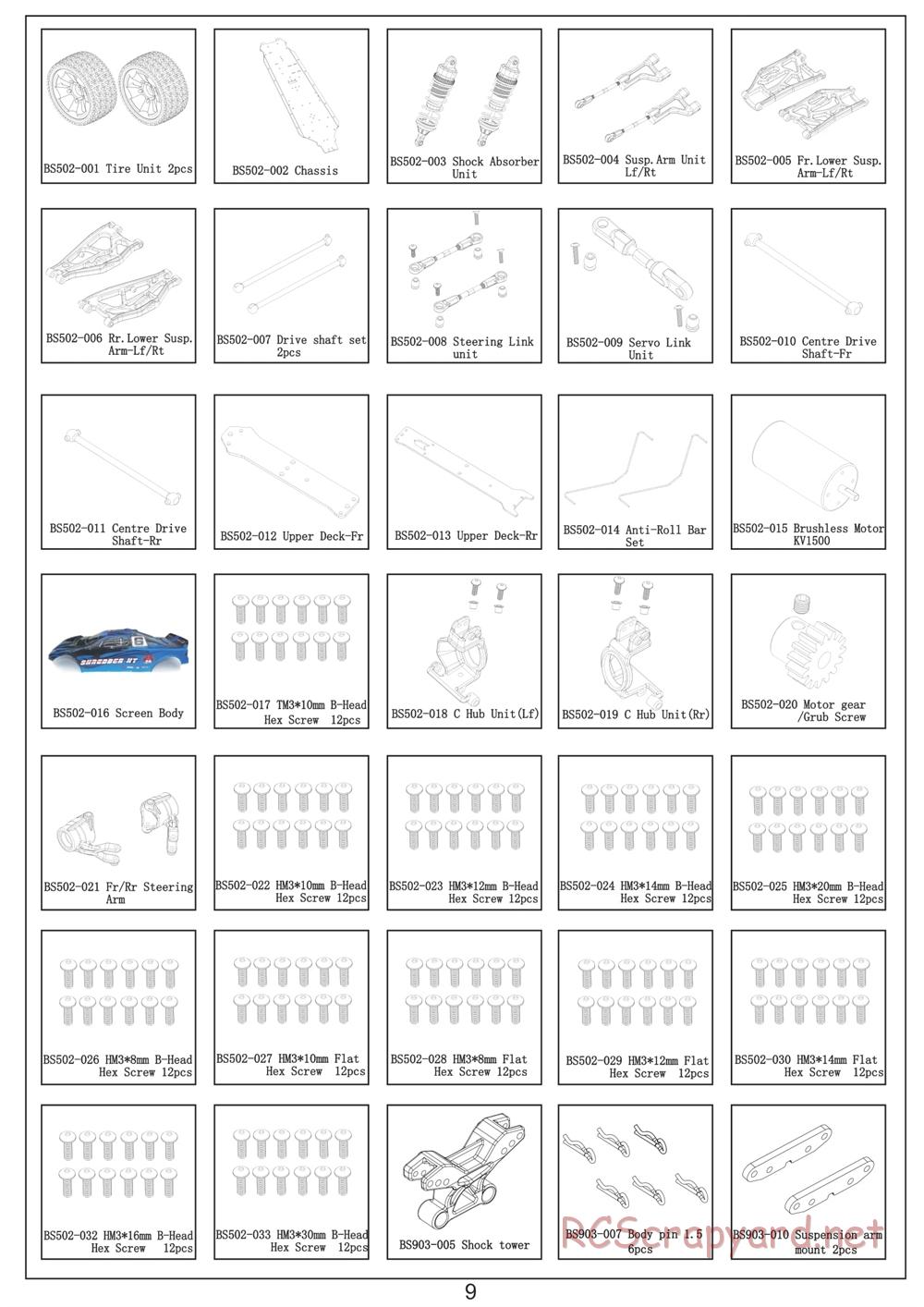 Redcat Racing - Shredder XT - Manual - Page 9