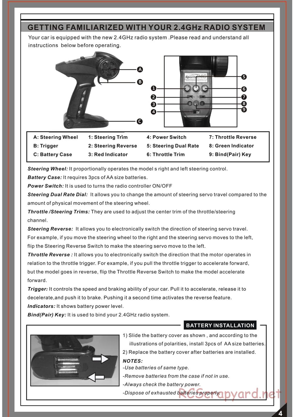 Redcat Racing - Sumo - Manual - Page 5