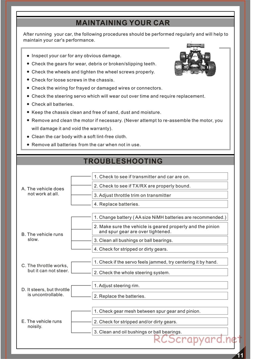 Redcat Racing - Sumo - Manual - Page 12