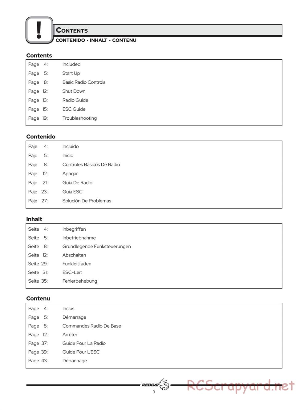 Redcat Racing - Tornado EPX Pro - Manual - Page 4