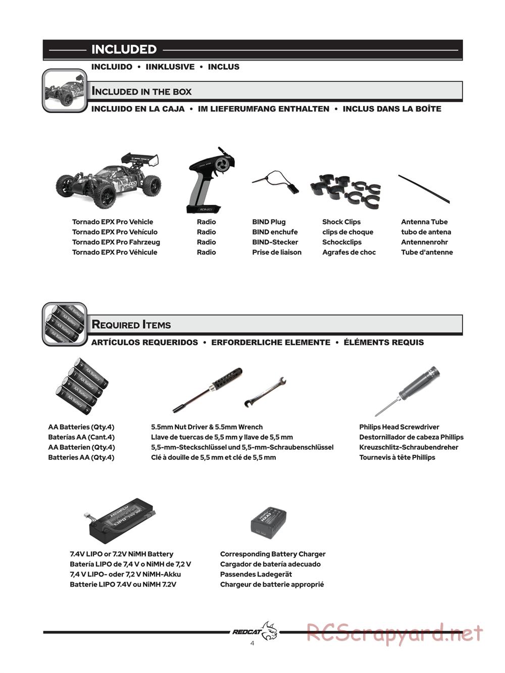 Redcat Racing - Tornado EPX Pro - Manual - Page 5