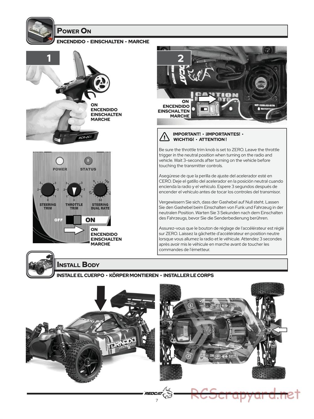 Redcat Racing - Tornado EPX Pro - Manual - Page 8