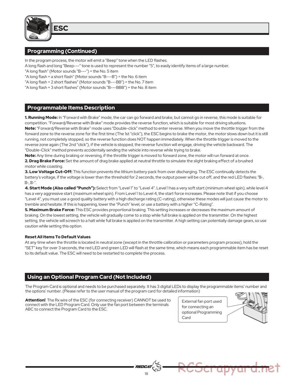 Redcat Racing - Tornado EPX Pro - Manual - Page 19