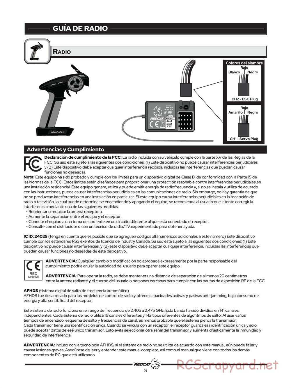 Redcat Racing - Tornado EPX Pro - Manual - Page 22