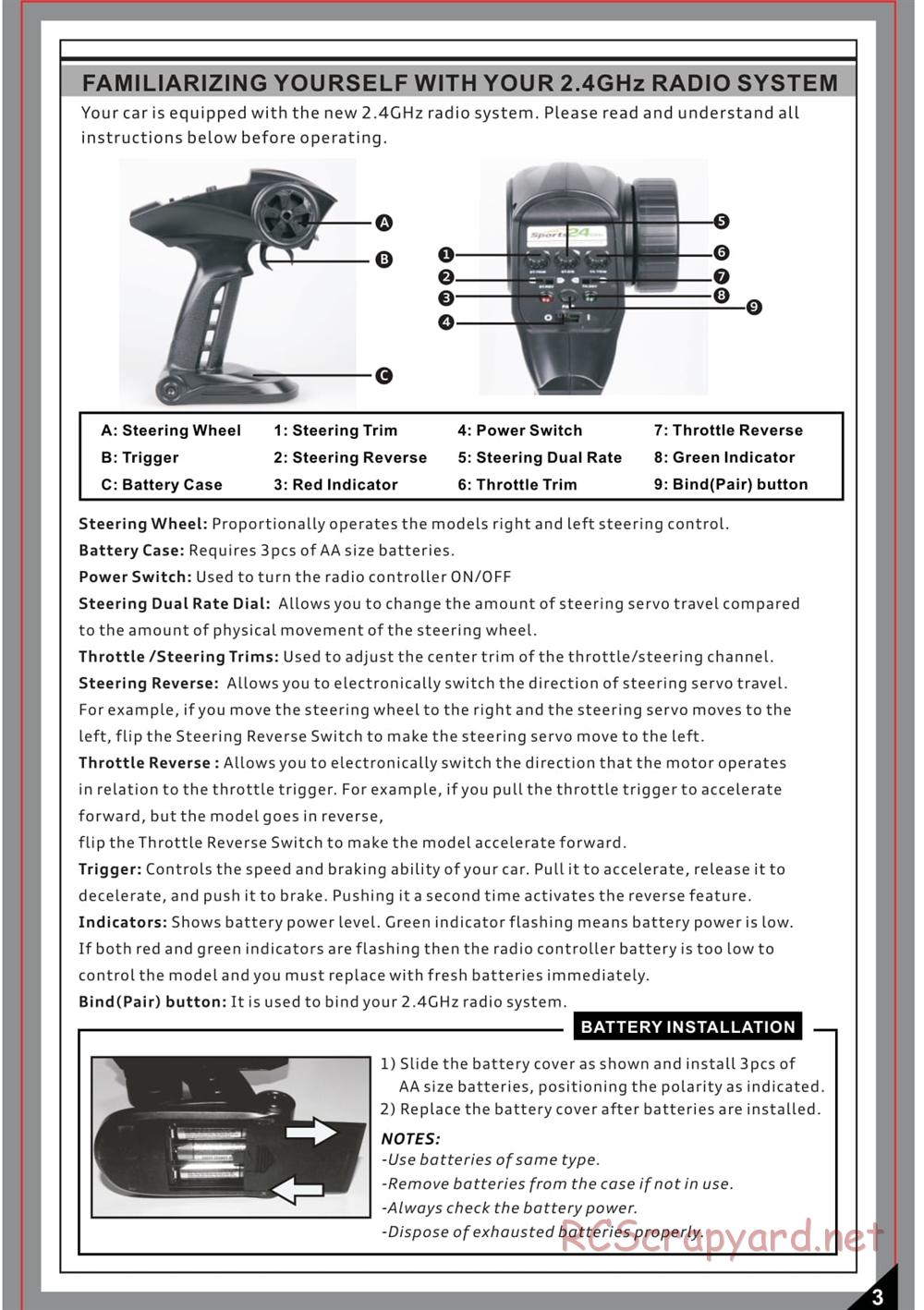 Redcat Racing - Tremor SG Truggy - Manual - Page 4