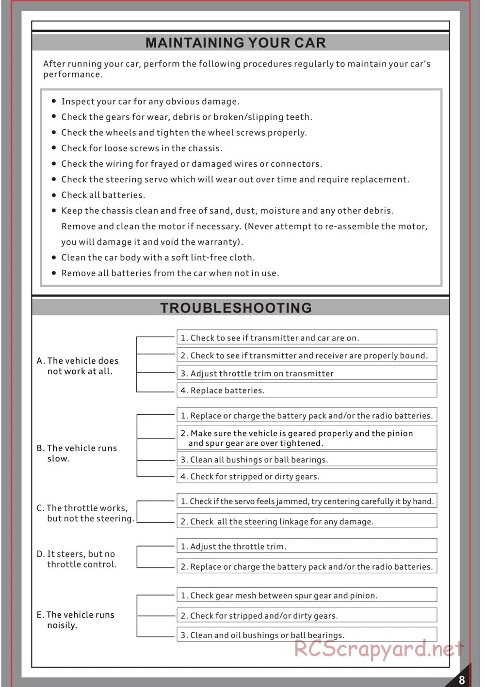 Redcat Racing - Tremor SG Truggy - Manual - Page 9