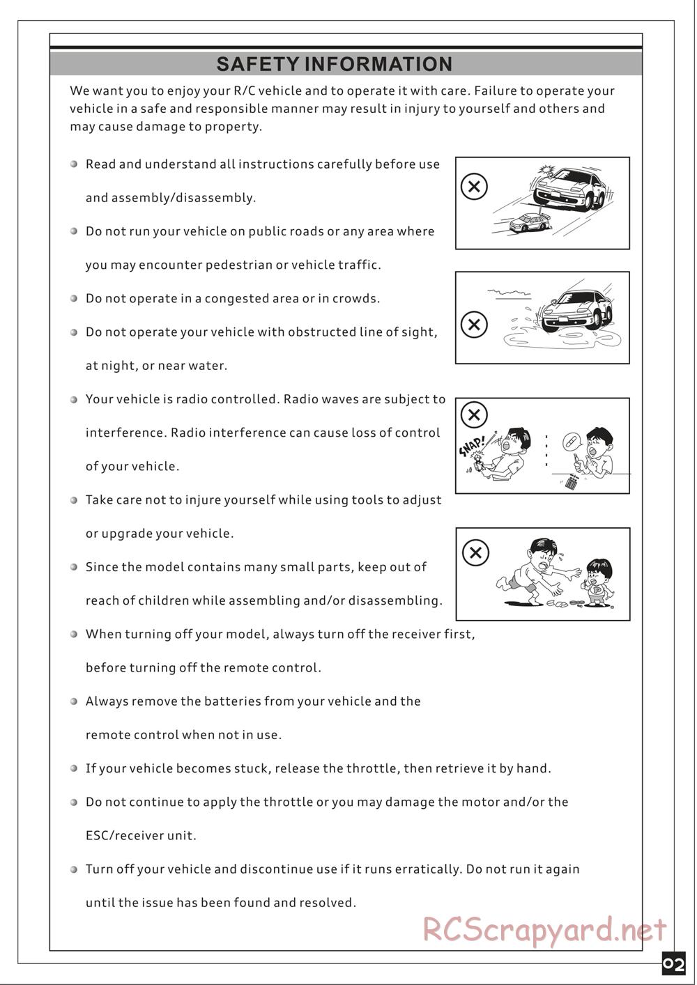 Redcat Racing - Tsunami Sand Rail / Dune Buggy - Manual - Page 3