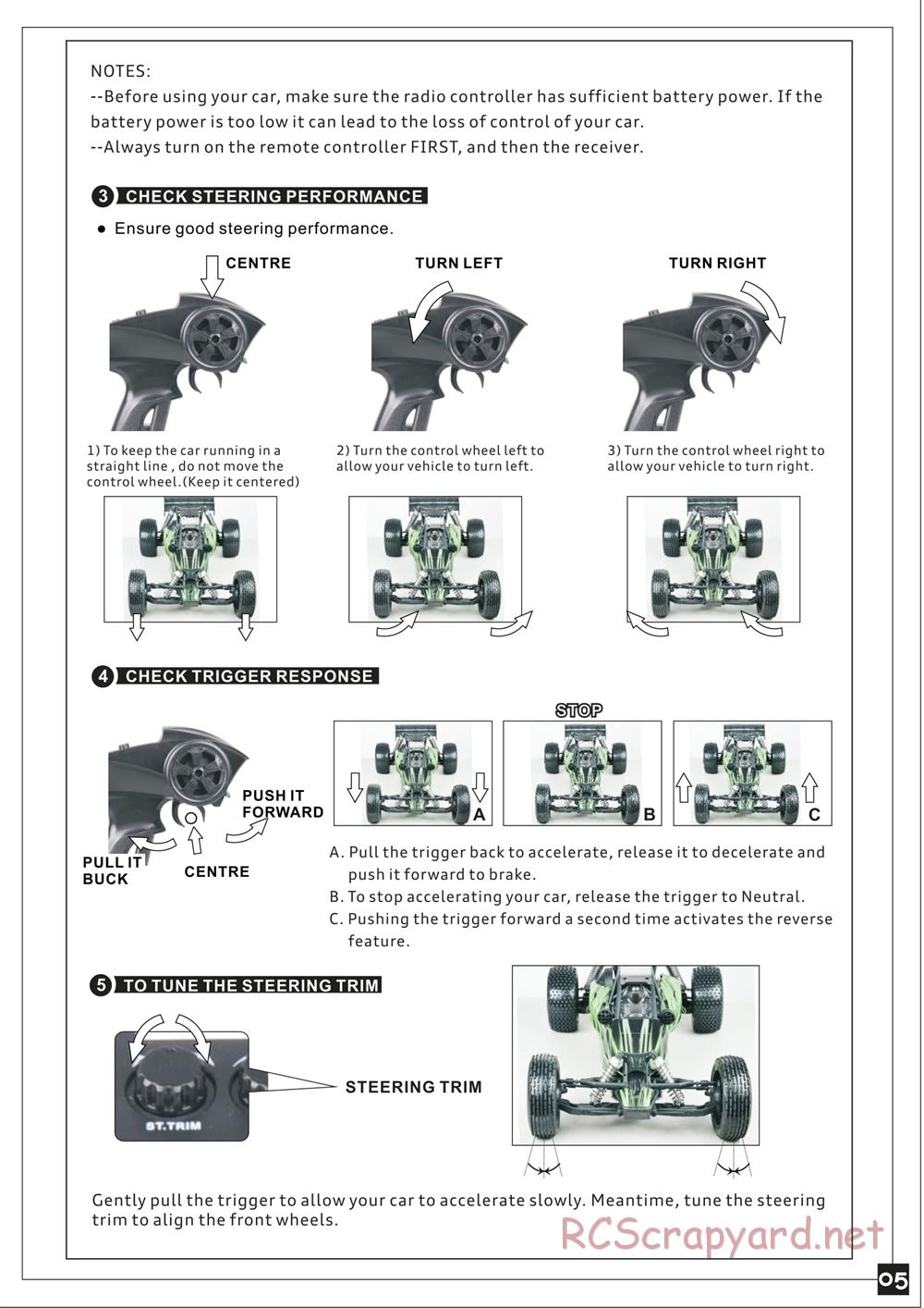 Redcat Racing - Tsunami Sand Rail / Dune Buggy - Manual - Page 6