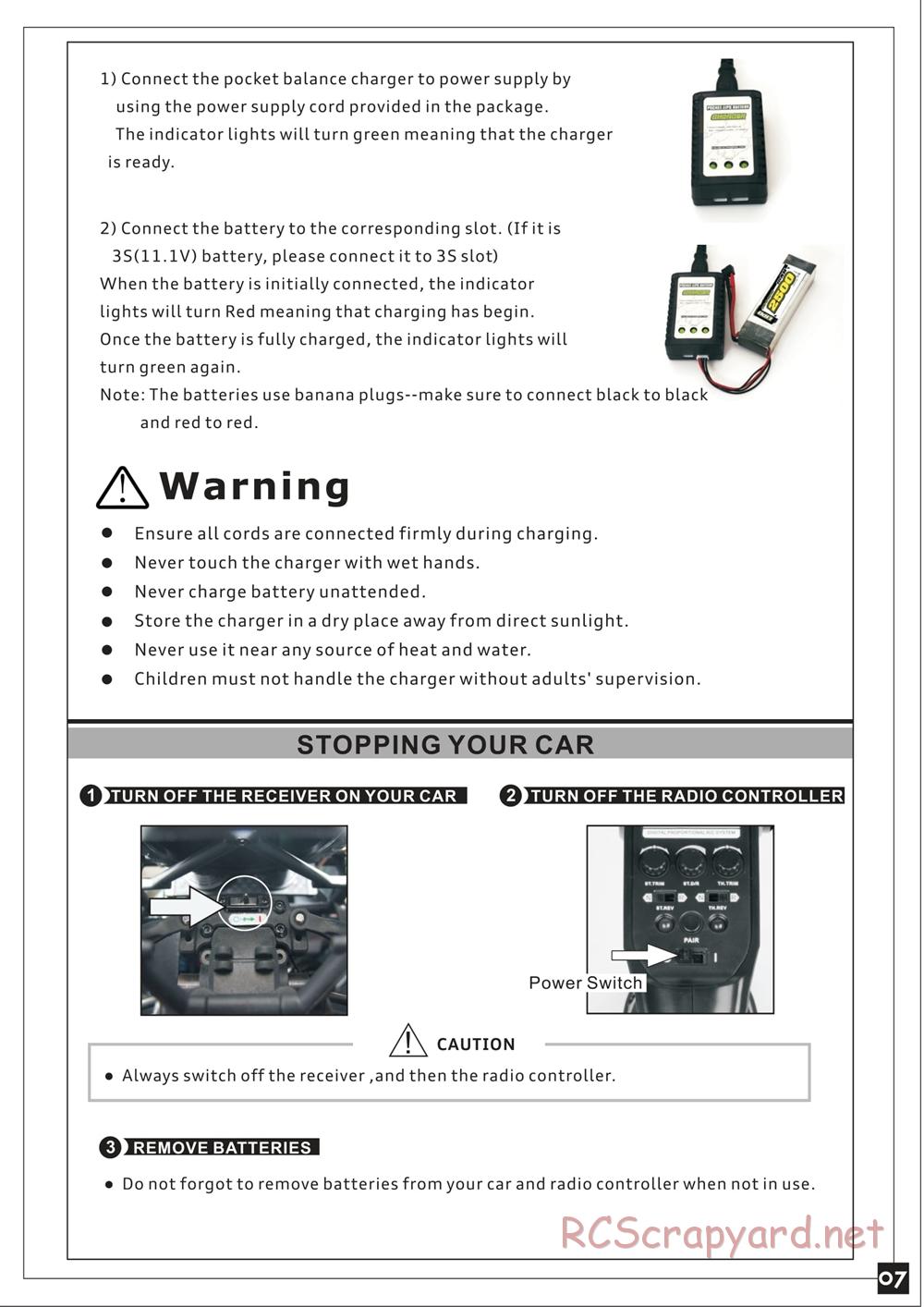 Redcat Racing - Tsunami Sand Rail / Dune Buggy - Manual - Page 8