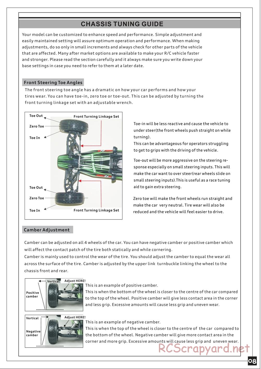 Redcat Racing - Tsunami Sand Rail / Dune Buggy - Manual - Page 9