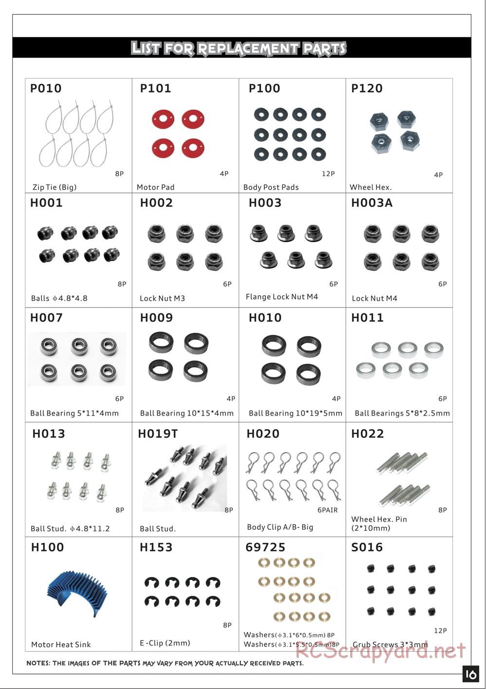 Redcat Racing - Tsunami Sand Rail / Dune Buggy - Manual - Page 17