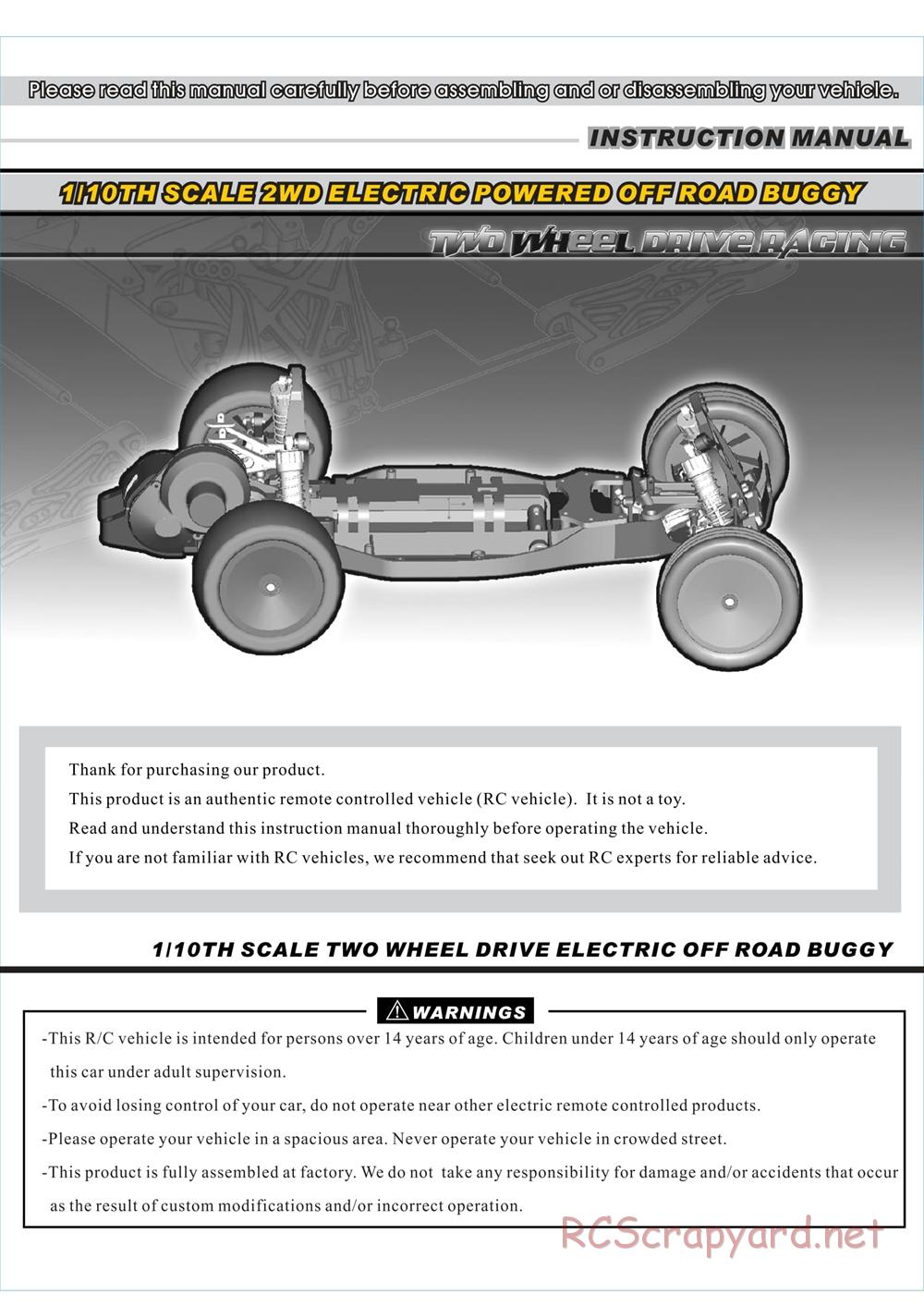 Redcat Racing - Twister XB - Manual - Page 28