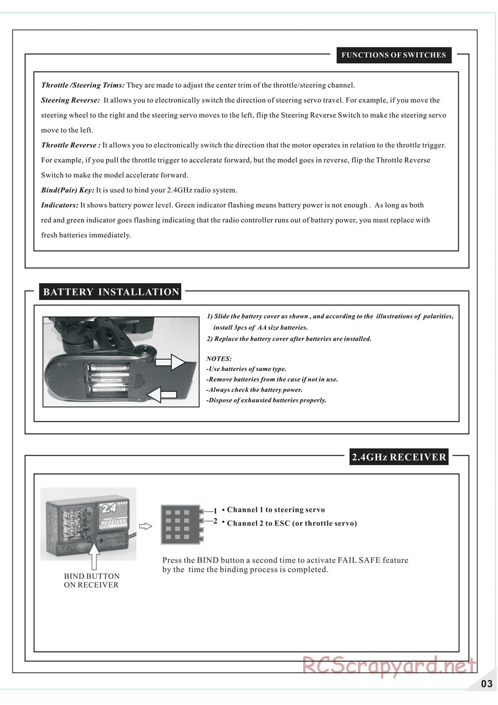 Redcat Racing - Twister XTG - Manual - Page 5