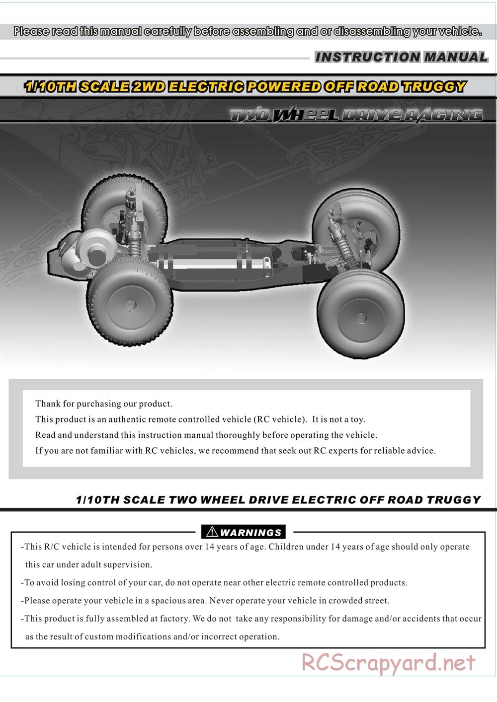 Redcat Racing - Twister XTG - Manual - Page 28