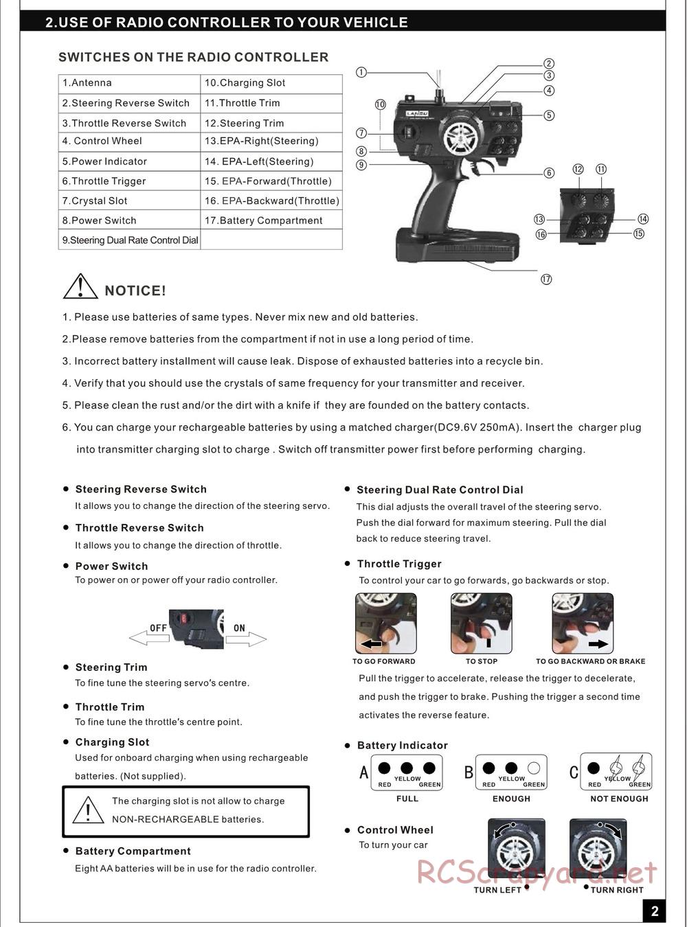 Redcat Racing - Tremor 18E - Manual - Page 3