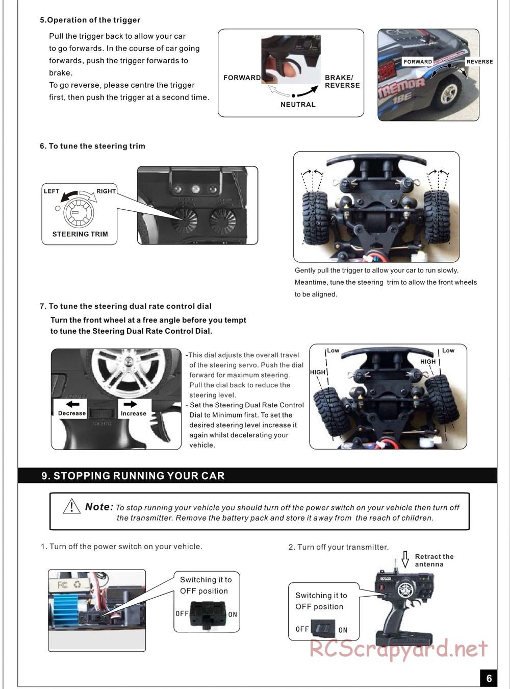 Redcat Racing - Tremor 18E - Manual - Page 7