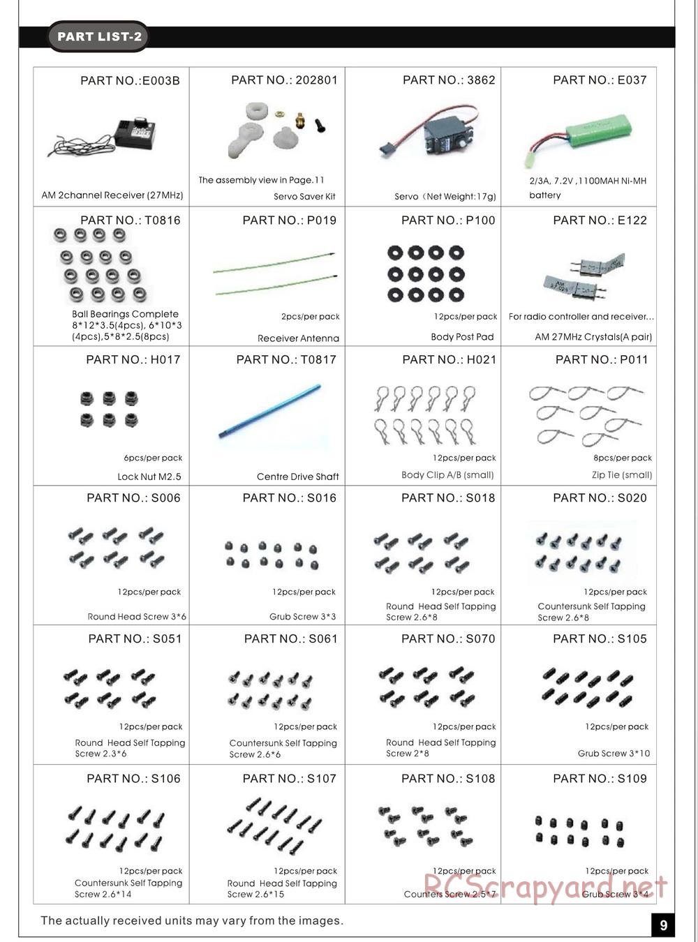 Redcat Racing - Tremor 18E - Manual - Page 10