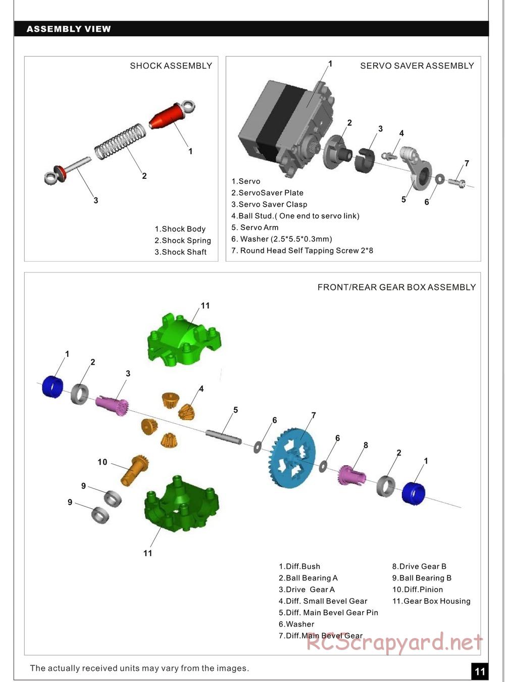 Redcat Racing - Tremor 18E - Manual - Page 12