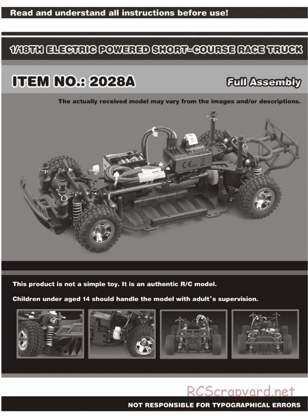 Redcat Racing - Tremor 18E - Manual - Page 14