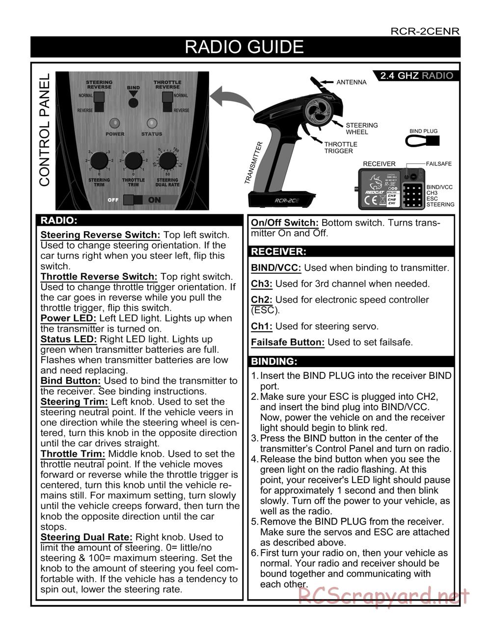 Redcat Racing - Volcano EPX - Manual - Page 4