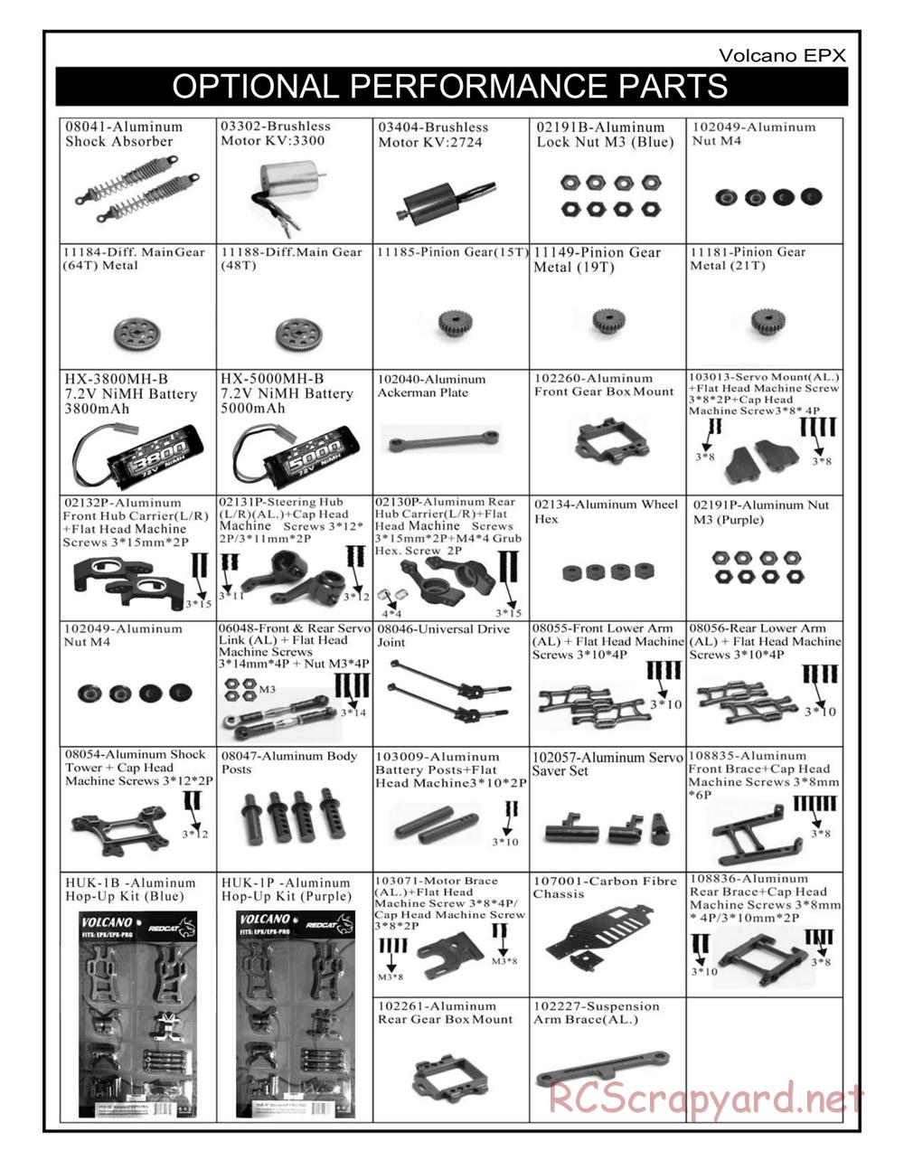 Redcat Racing - Volcano EPX - Manual - Page 10