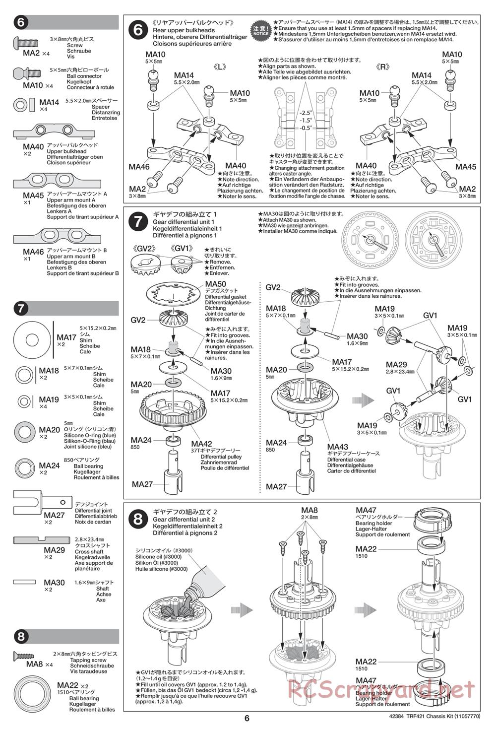 Tamiya - 42384 Chassis - Manual - Page 6