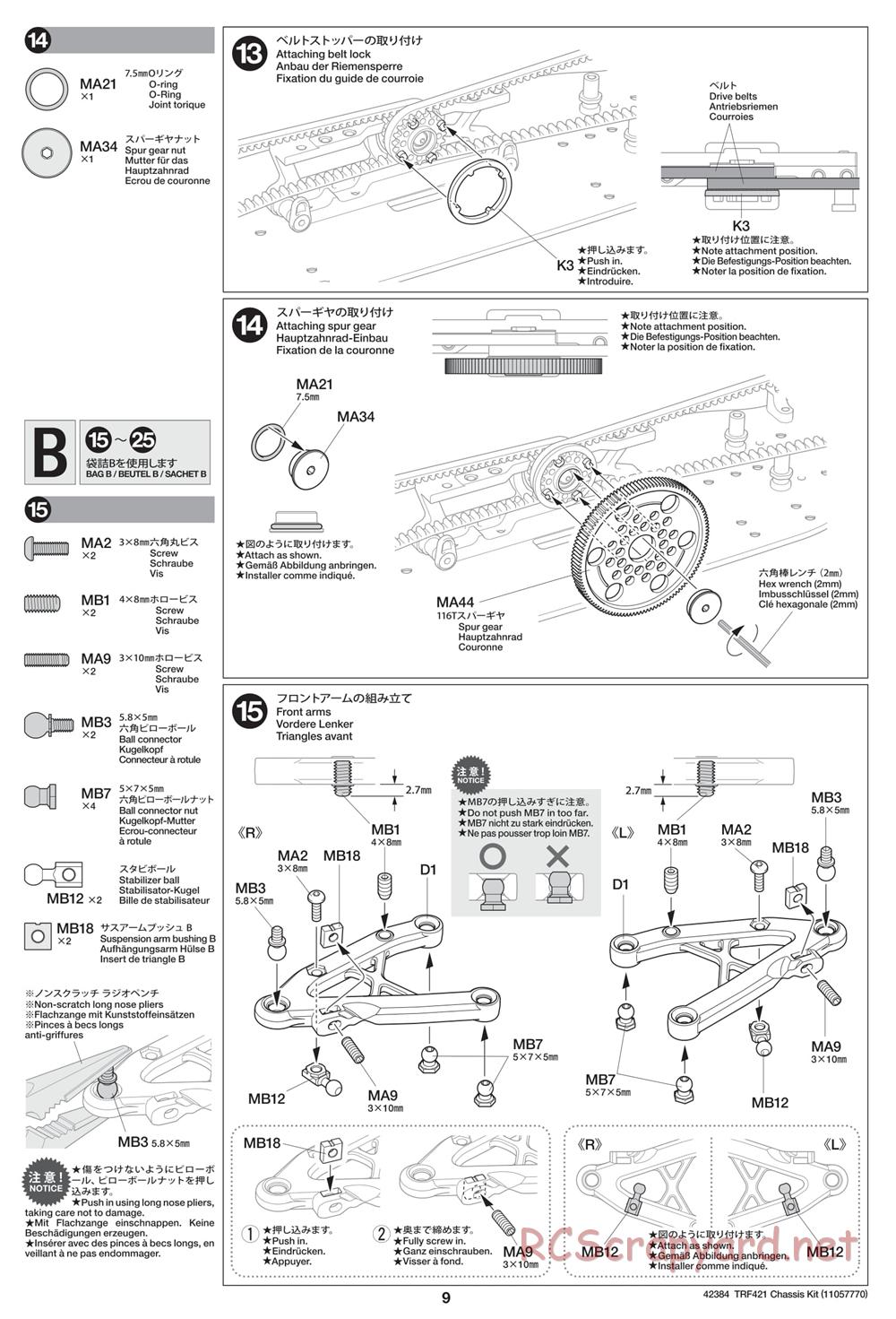 Tamiya - 42384 Chassis - Manual - Page 9