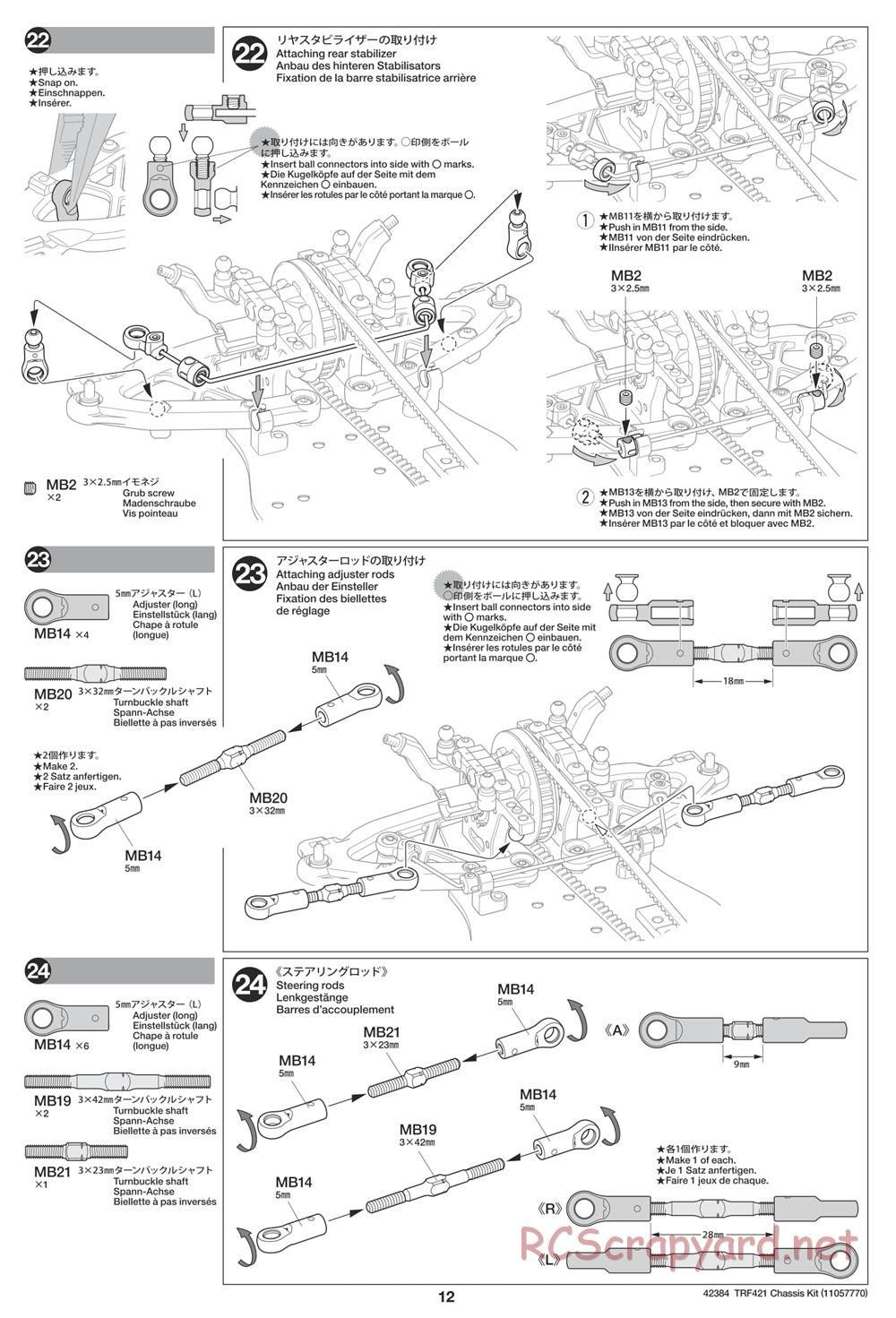 Tamiya - 42384 Chassis - Manual - Page 12