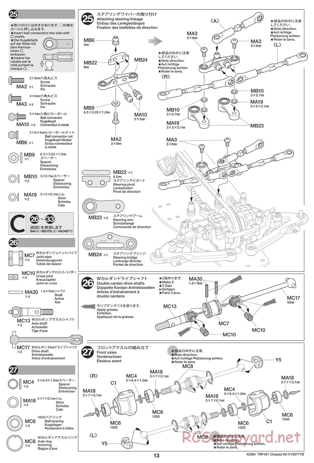 Tamiya - 42384 Chassis - Manual - Page 13