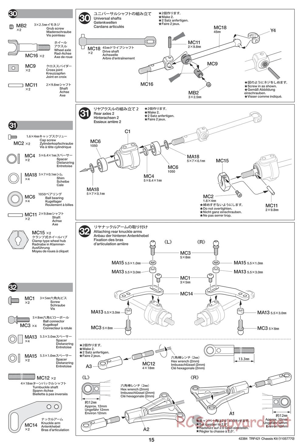 Tamiya - 42384 Chassis - Manual - Page 15