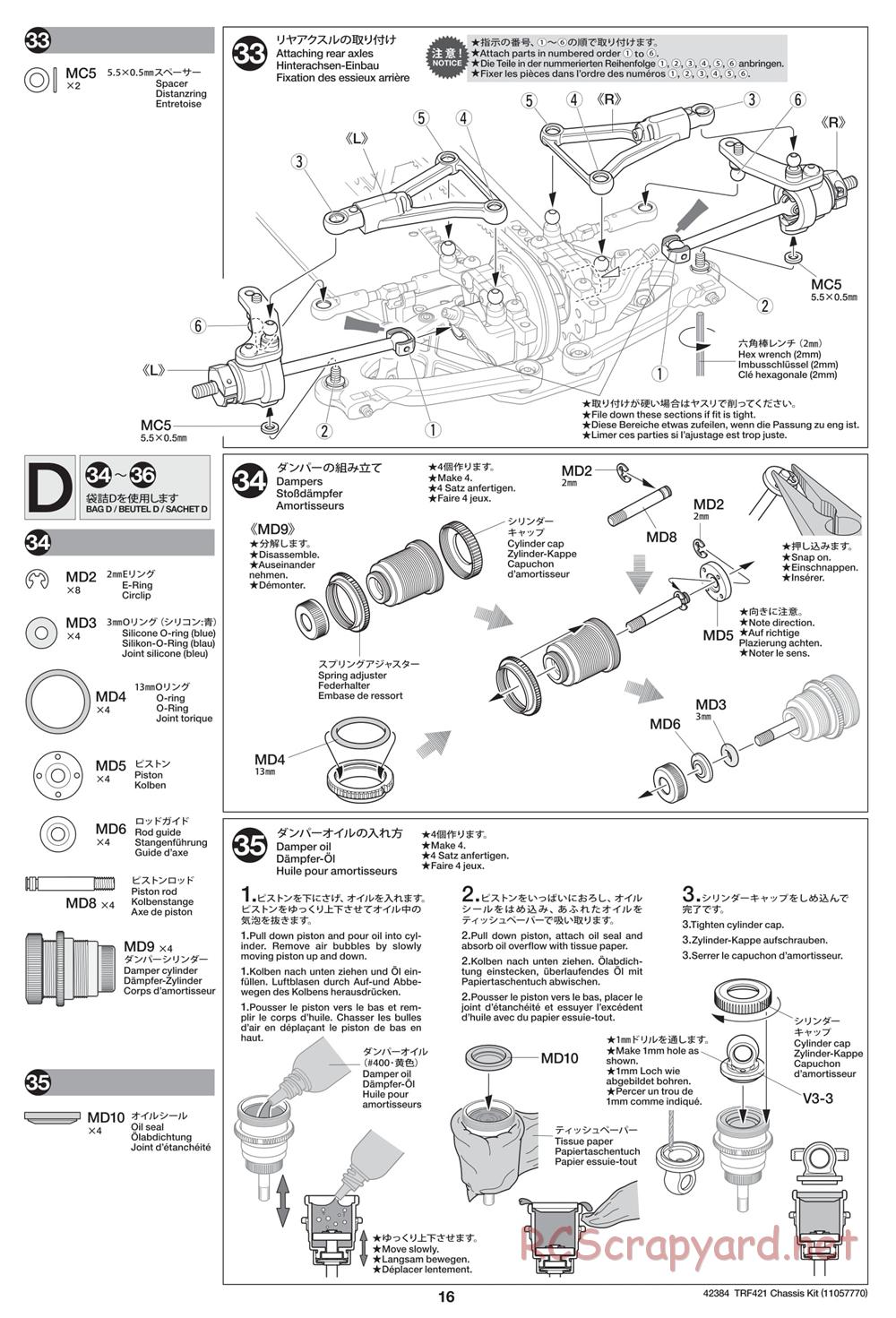 Tamiya - 42384 Chassis - Manual - Page 16