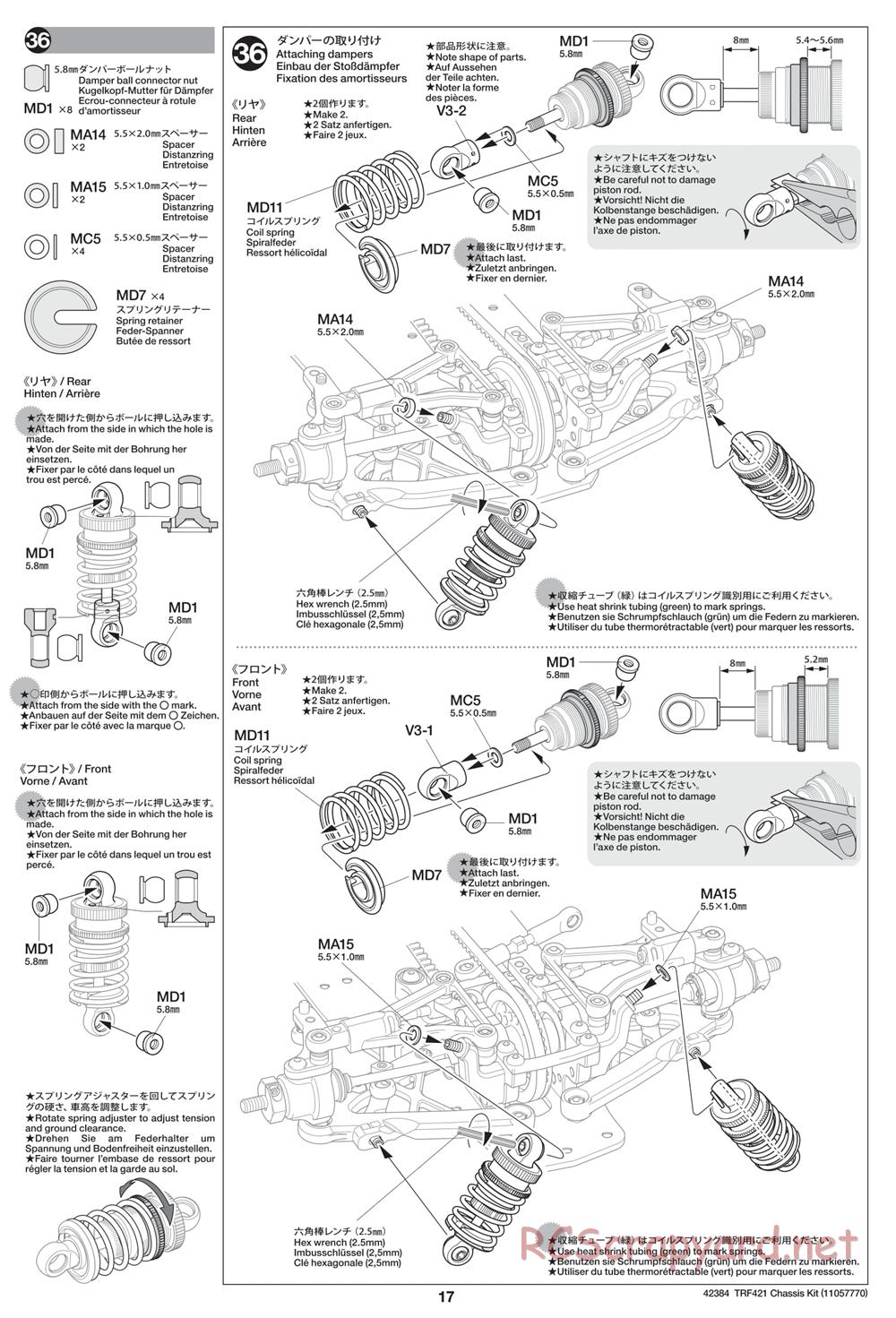 Tamiya - 42384 Chassis - Manual - Page 17