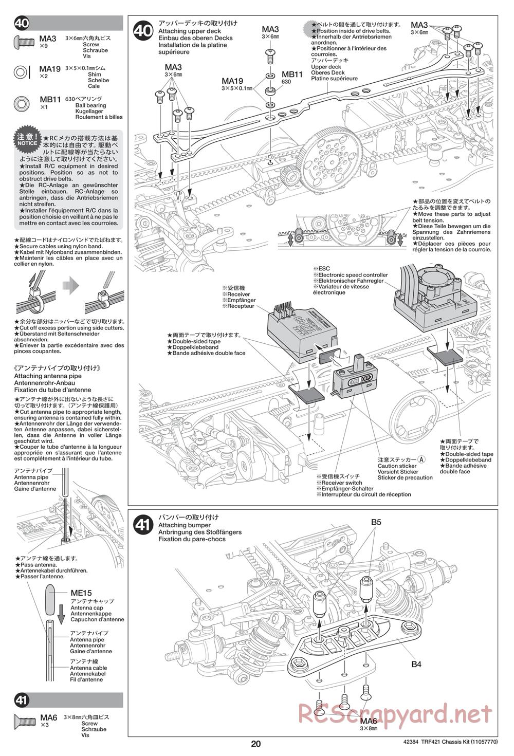 Tamiya - 42384 Chassis - Manual - Page 20