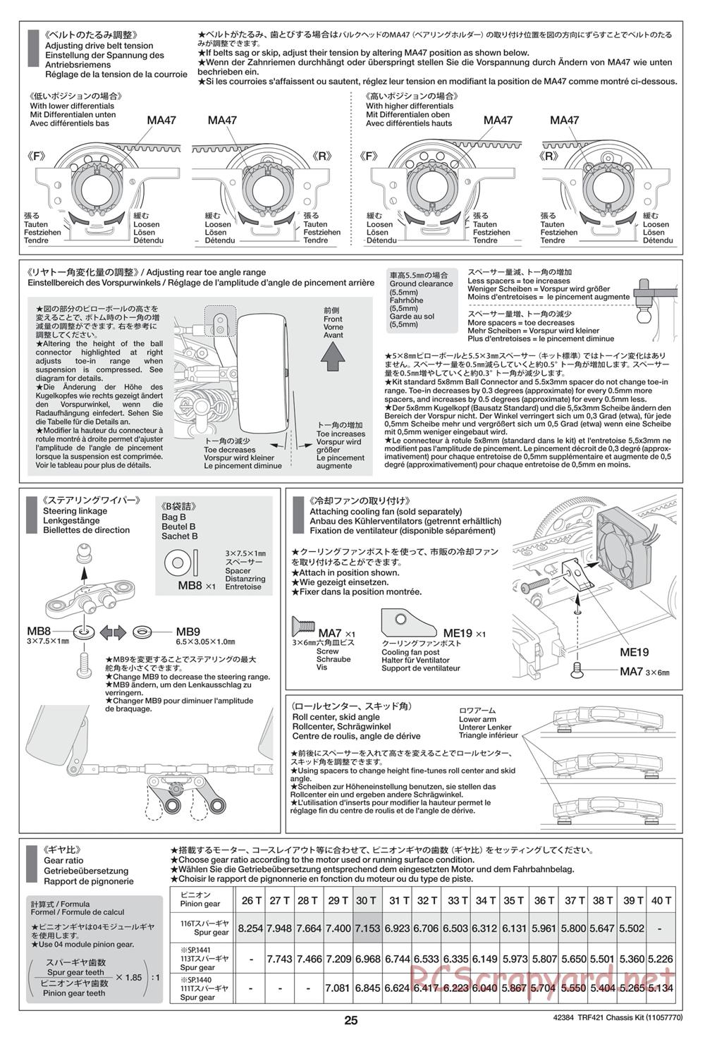 Tamiya - 42384 Chassis - Manual - Page 25