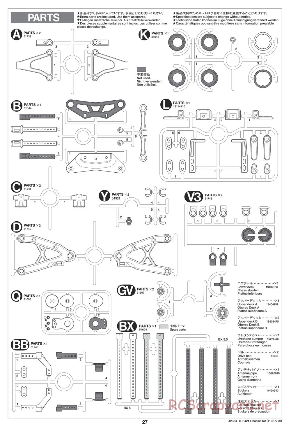 Tamiya - 42384 Chassis - Manual - Page 27