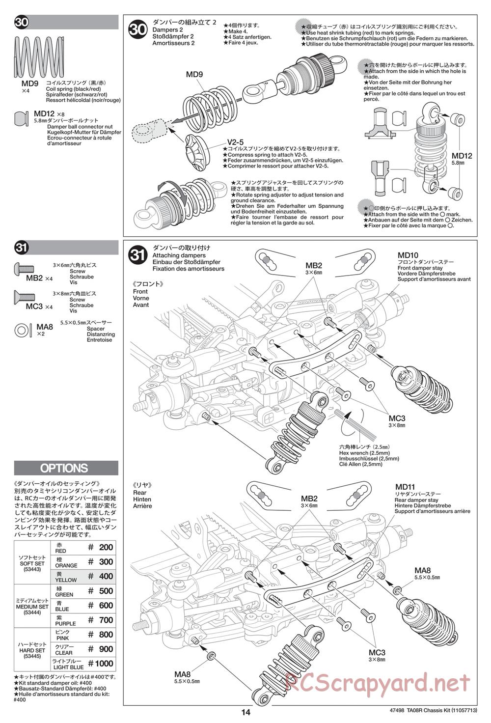 Tamiya - 47498 Chassis - Manual - Page 14