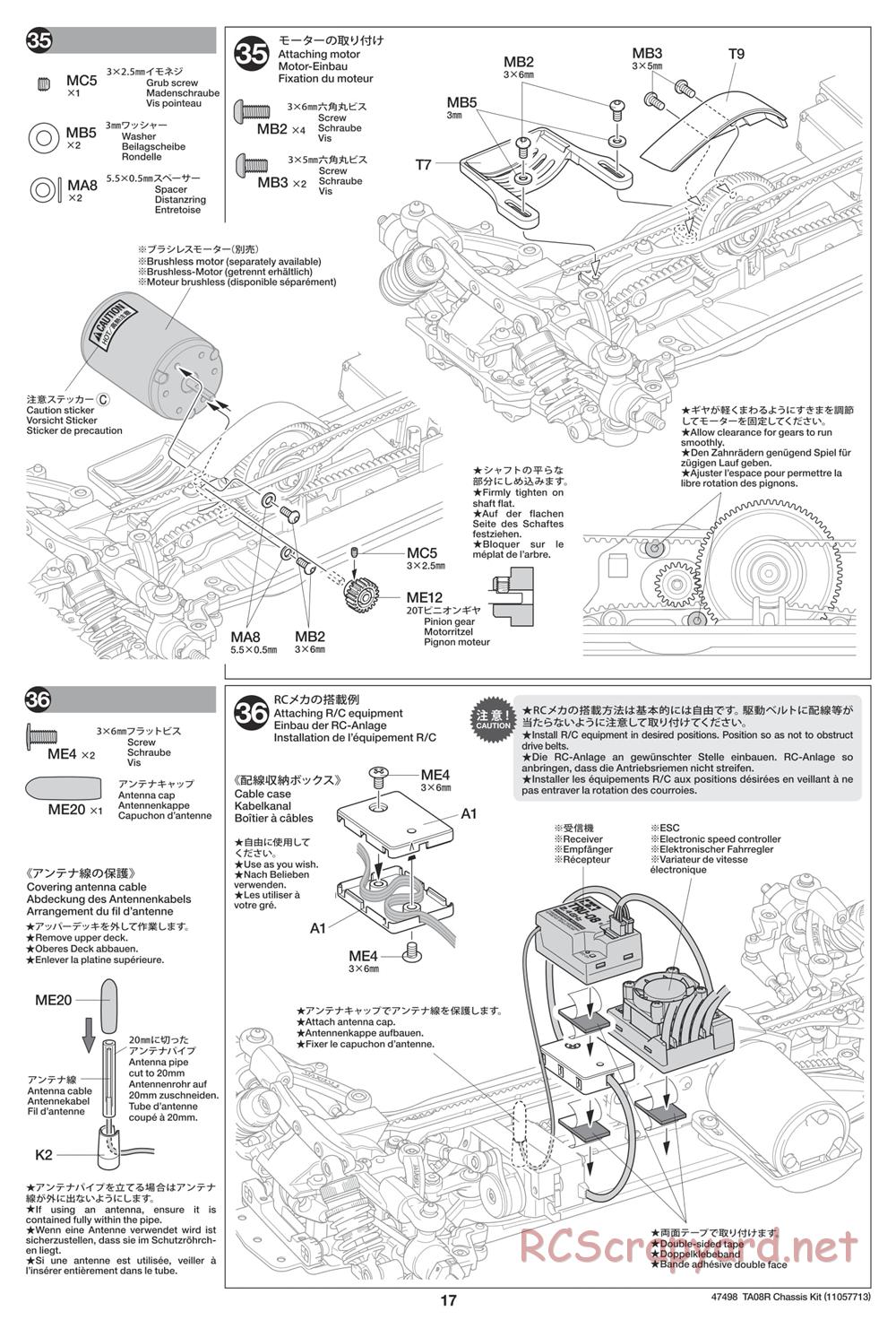 Tamiya - 47498 Chassis - Manual - Page 17