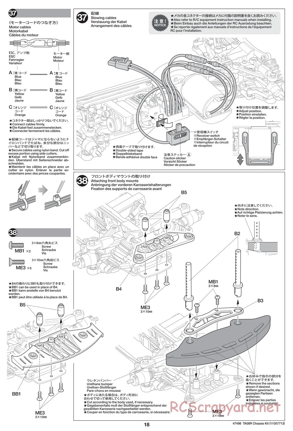 Tamiya - 47498 Chassis - Manual - Page 18