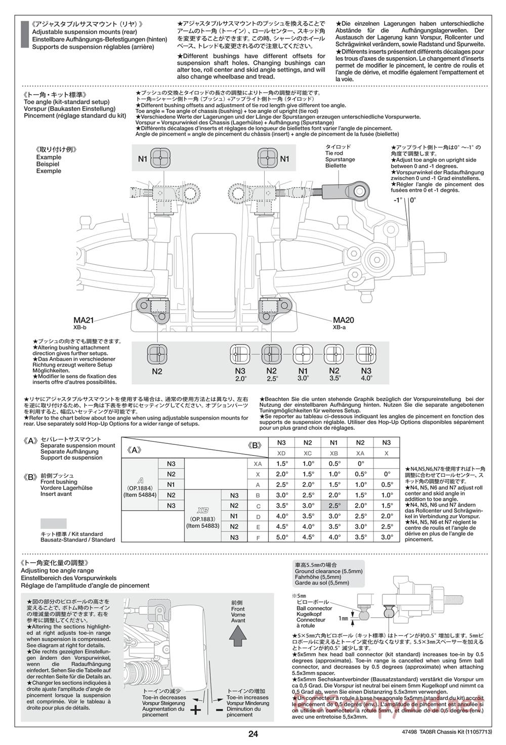 Tamiya - 47498 Chassis - Manual - Page 24