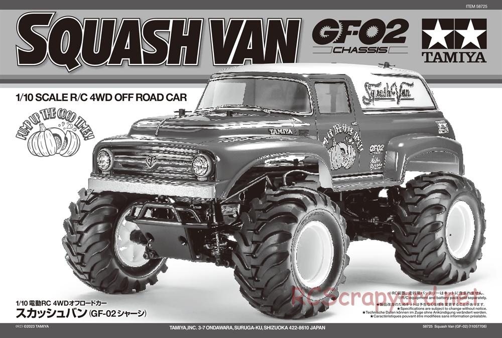 Tamiya - Squash Van - GF-02 Chassis - Manual - Page 1