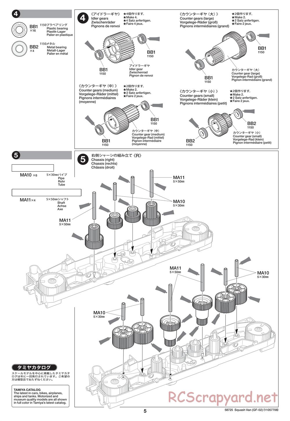 Tamiya - GF-02 Chassis - Manual - Page 5