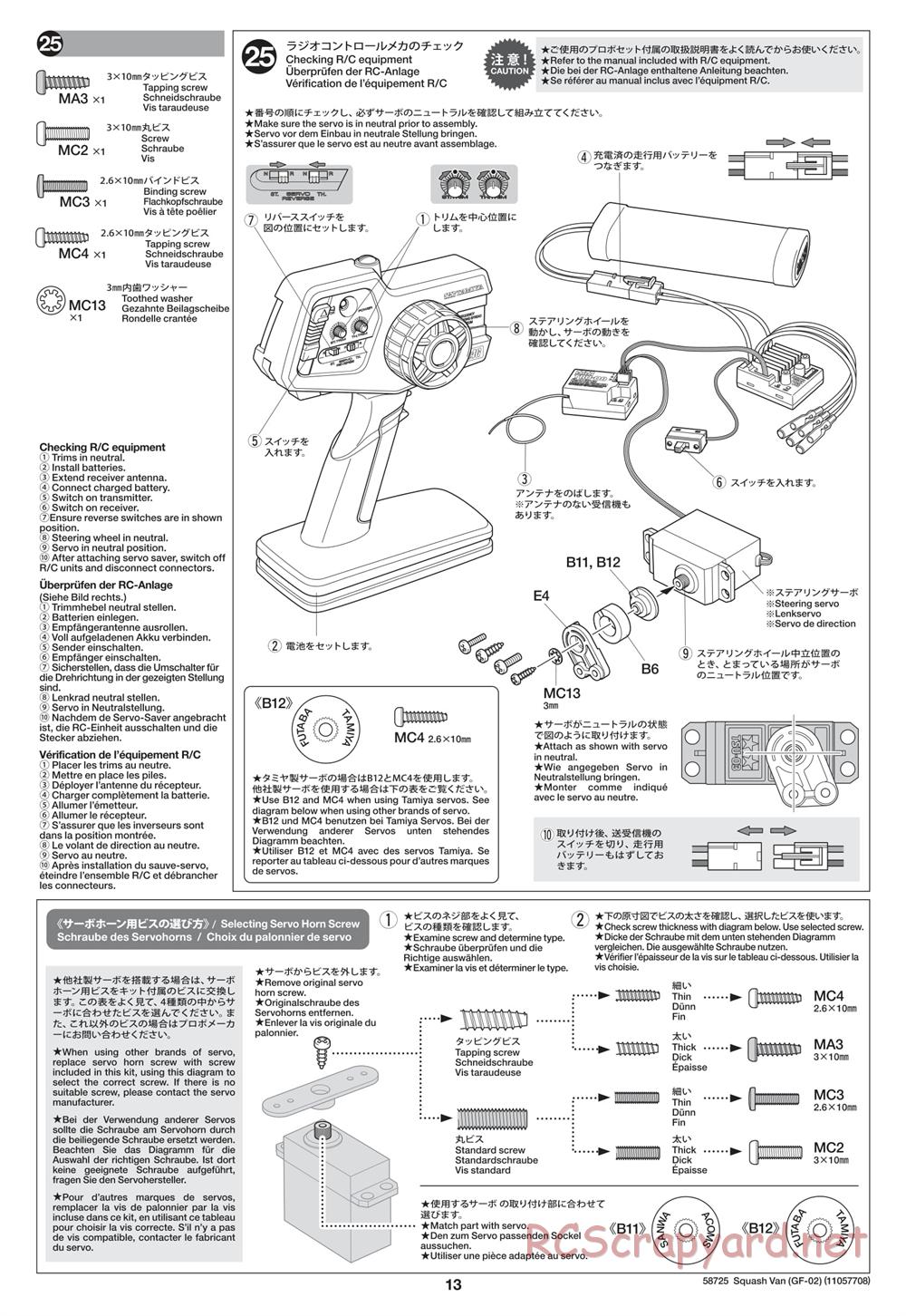 Tamiya - GF-02 Chassis - Manual - Page 13