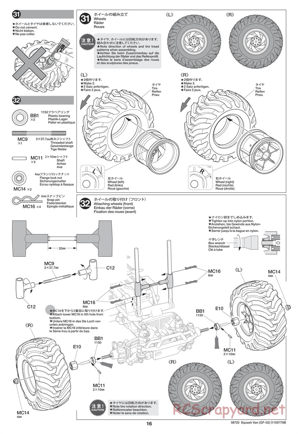 Tamiya - GF-02 Chassis - Manual - Page 16