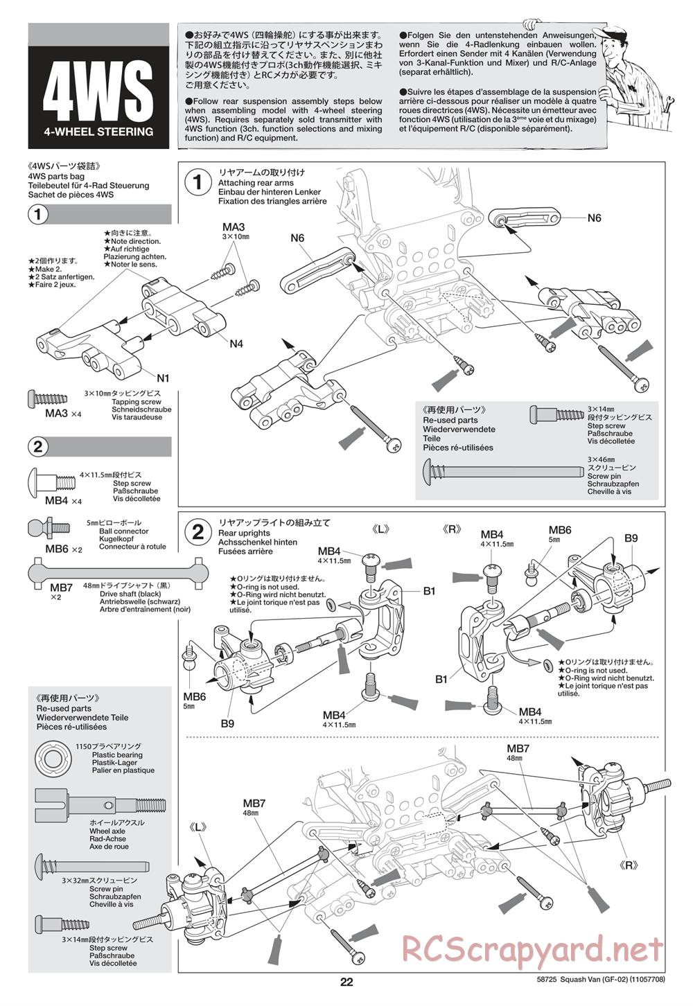 Tamiya - GF-02 Chassis - Manual - Page 22