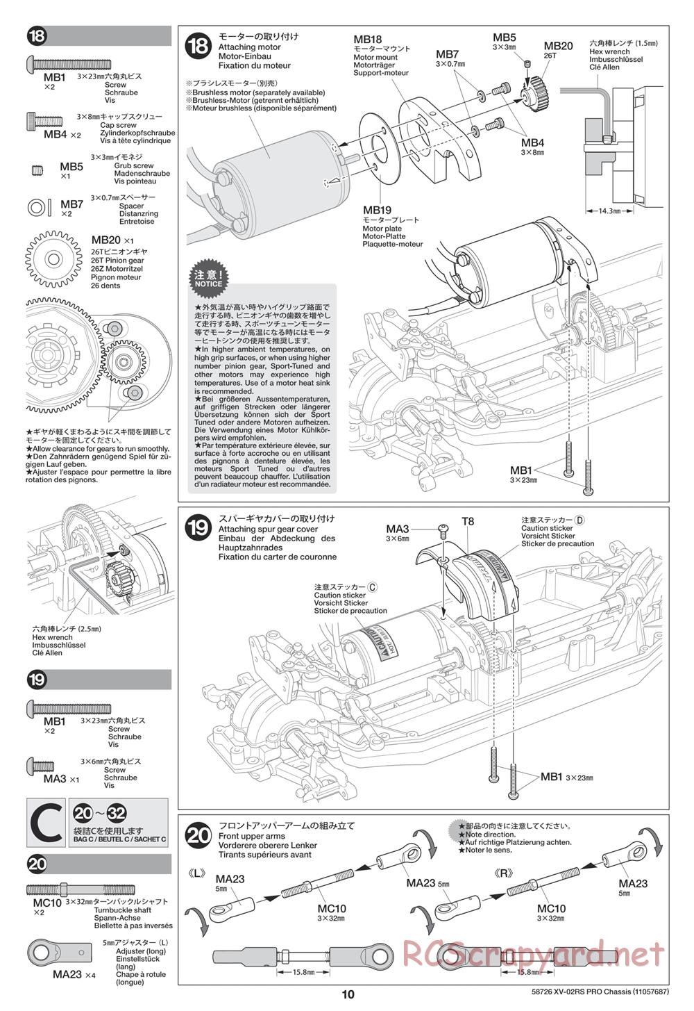 Tamiya - XV-02RS Pro Chassis - Manual - Page 10