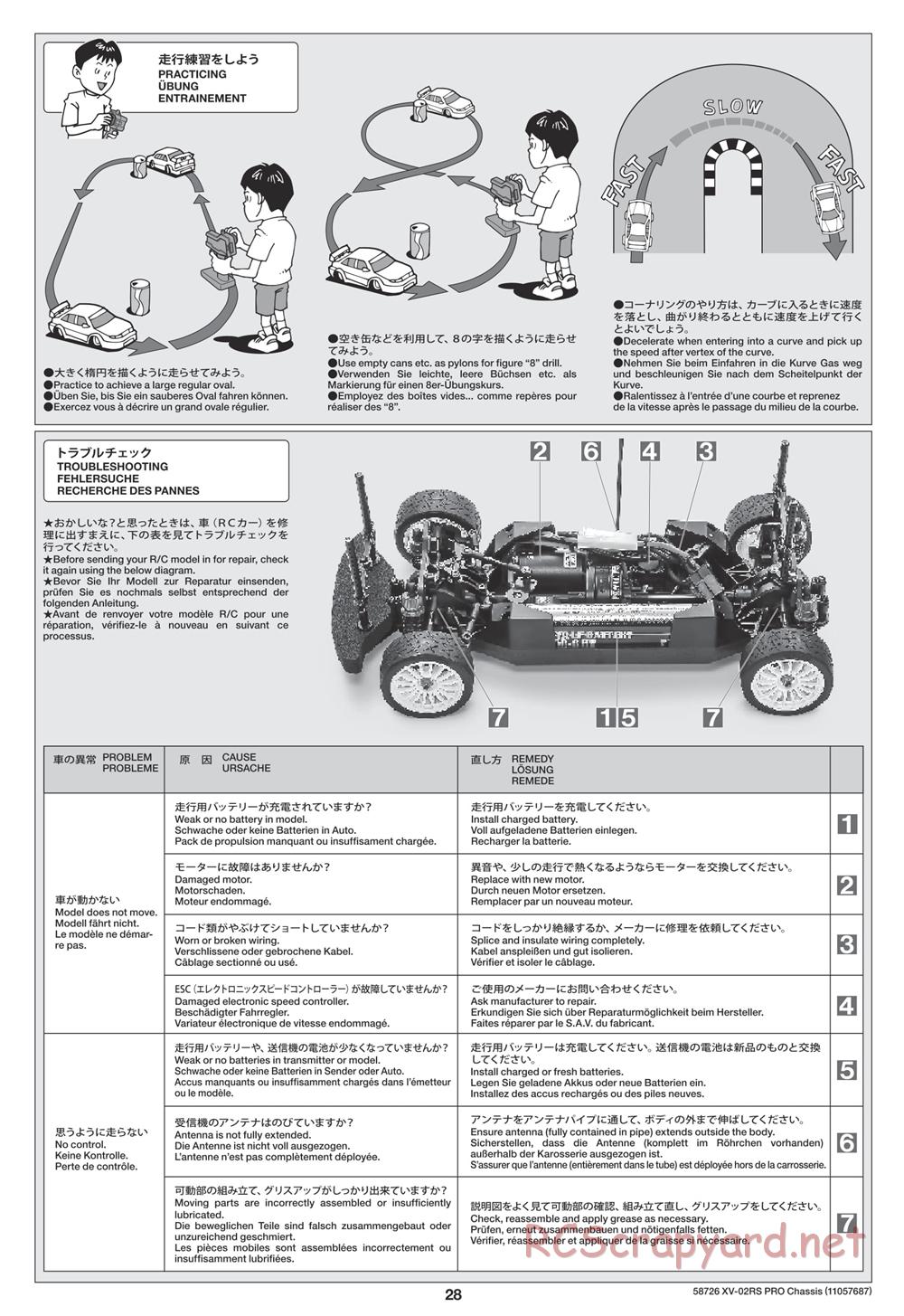 Tamiya - XV-02RS Pro Chassis - Manual - Page 28